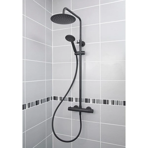 Colonne de Douche Noire DERVENN