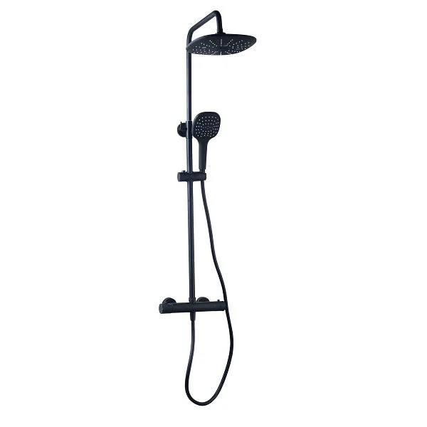Colonne de Douche Thermostatique Noire BERENS