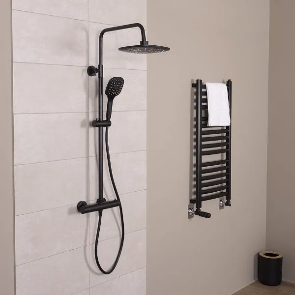 Colonne de Douche Thermostatique Noire BERENS