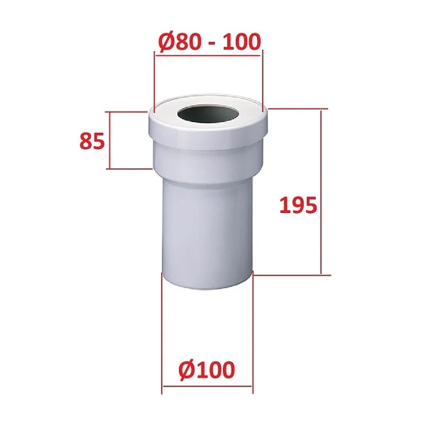 Manchon d'évacuation WC