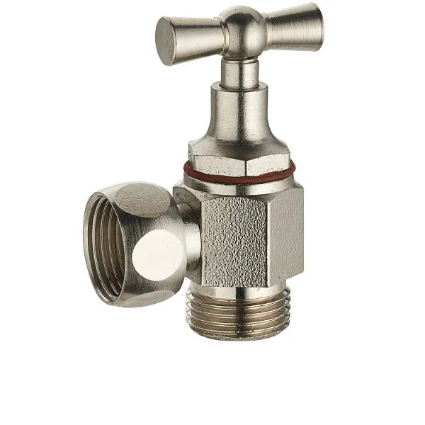 Robinet WC Equerre Nickelé