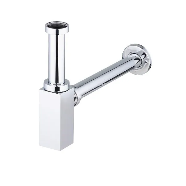 Siphon de lavabo carré en laiton