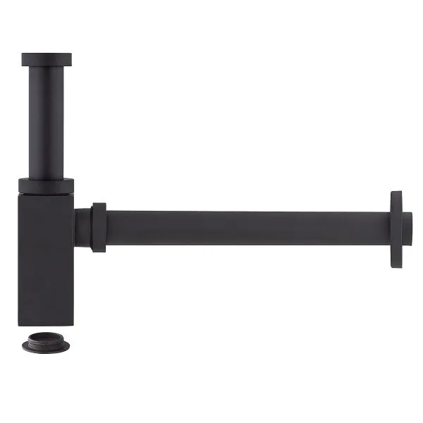 Siphon de lavabo carré en laiton