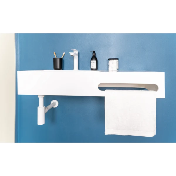 Siphon de lavabo apparent en laiton