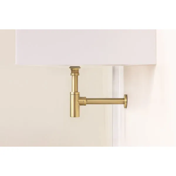 Siphon de lavabo apparent en laiton