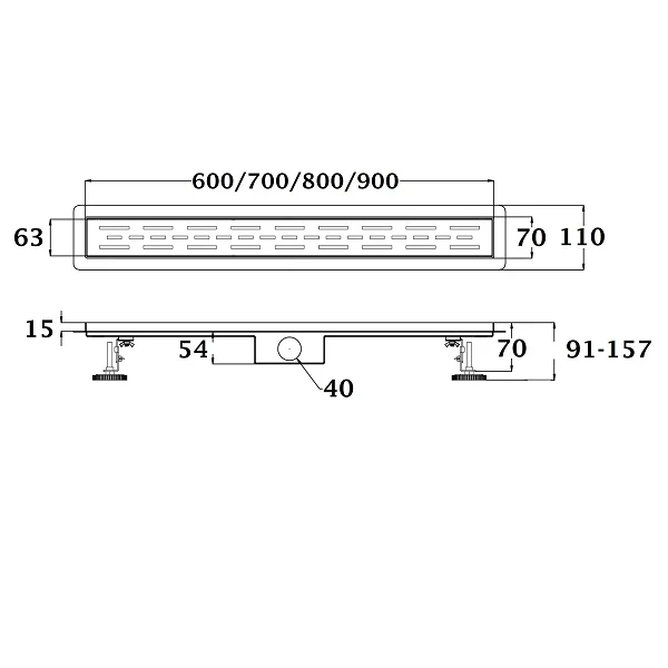 Caniveau de douche Italienne