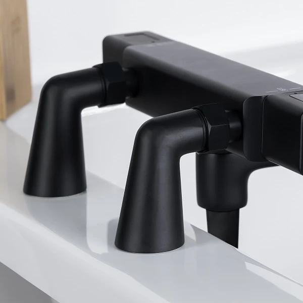 2 Colonnettes noires de Baignoire