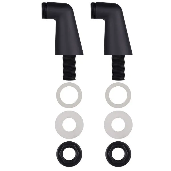 2 Colonnettes noires de Baignoire