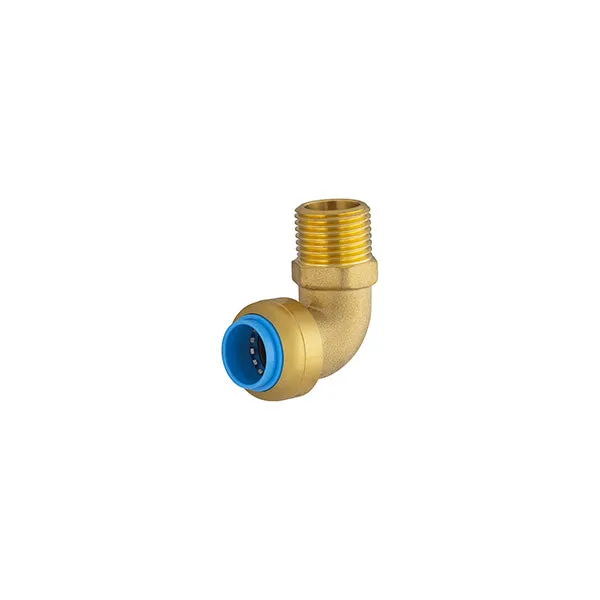 Raccord Tout Push coude mâle