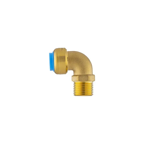 Raccord Tout Push coude mâle
