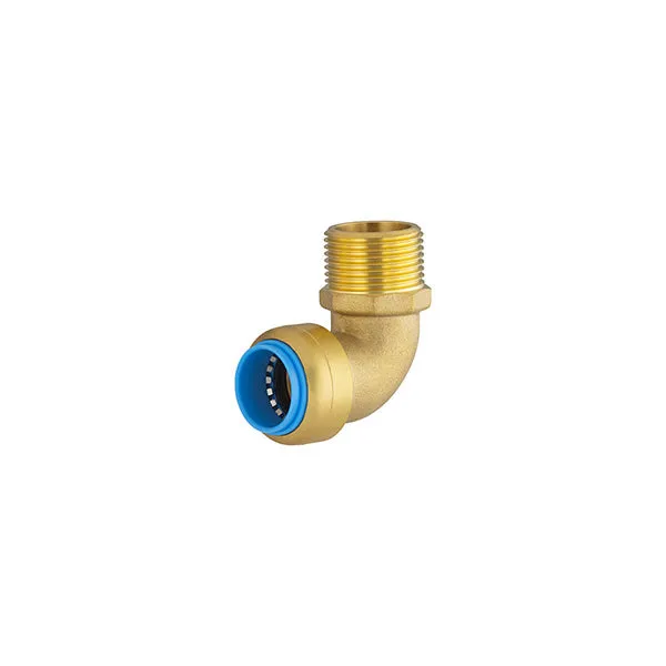 Raccord Tout Push coude mâle