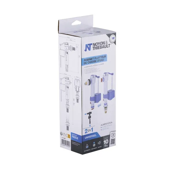 Robinet flotteur WC vertical ou latéral