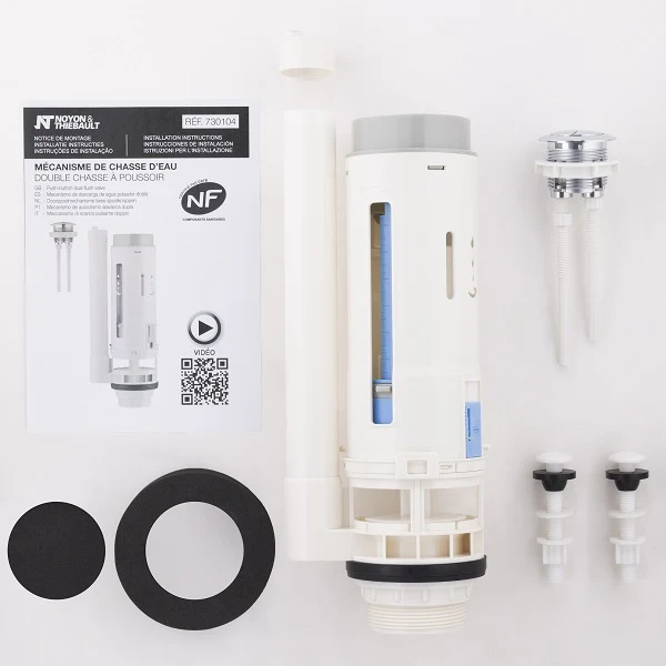 Mécanisme WC NF double poussoir