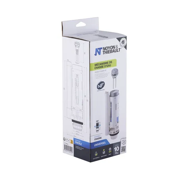 Mécanisme WC NF double poussoir