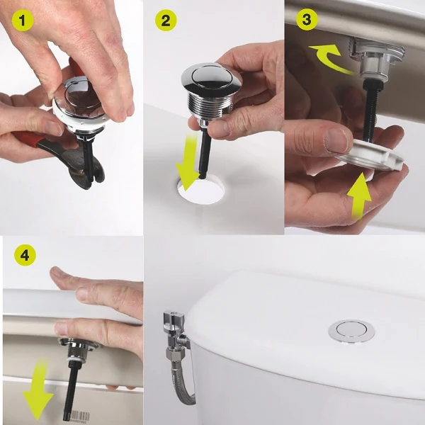 Bouton Poussoir Mécanisme WC