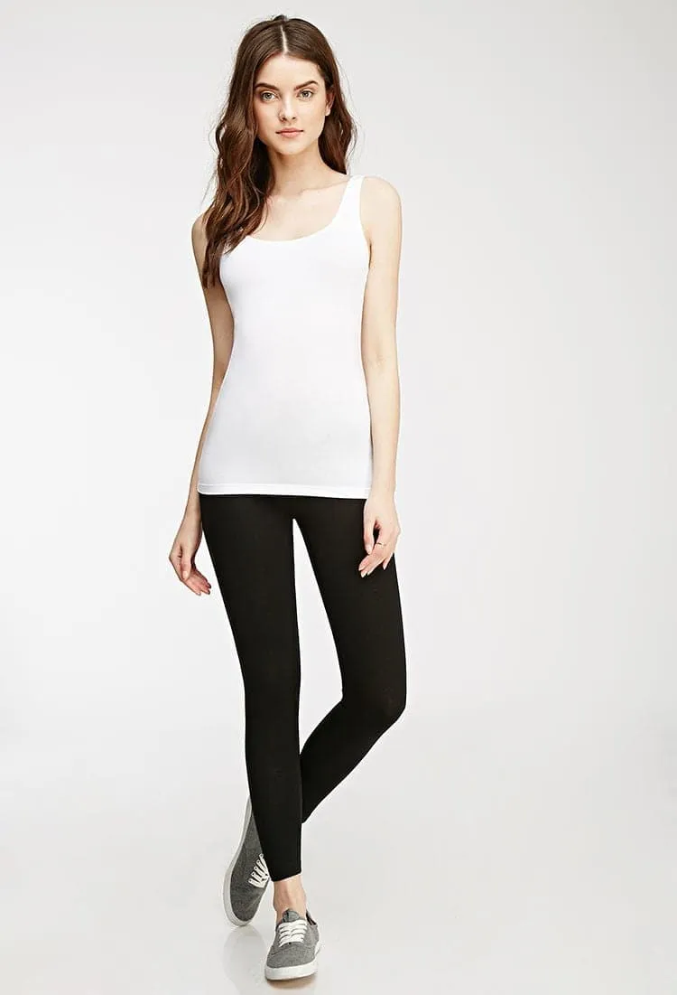 Grey Cotton Leggings