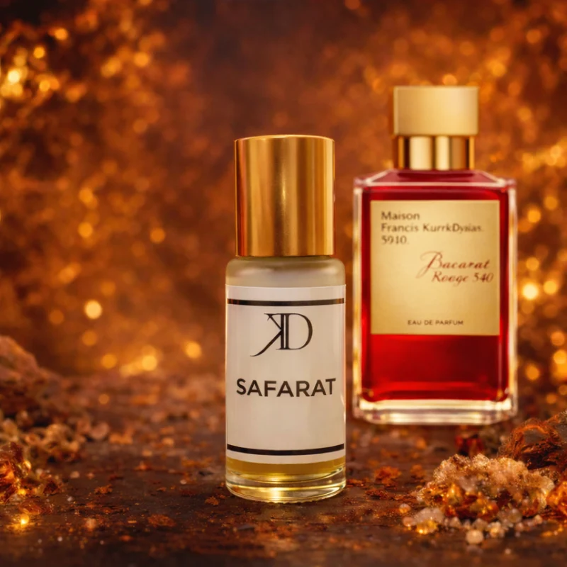 KD - SAFARAT Extrait de Parfum | Inspiré MAISON FRANCIS KURKDJIAN BACCARAT ROUGE 540 EXTRAIT DE PARFUM