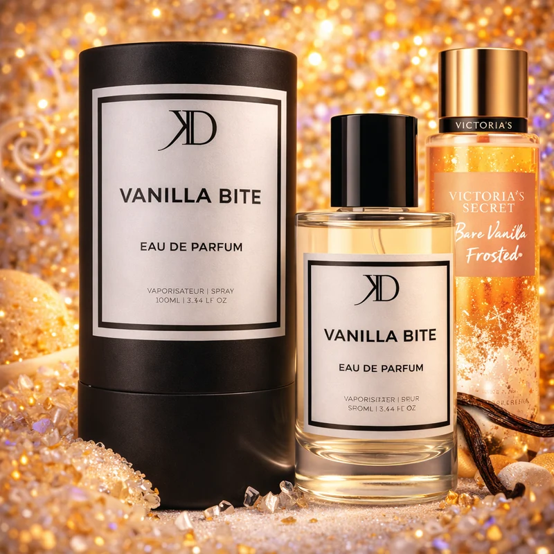 KD - VANILLA BITE Extrait de Parfum | Inspiré de VICTORIA'S SECRET BARE VANILLA FROSTED