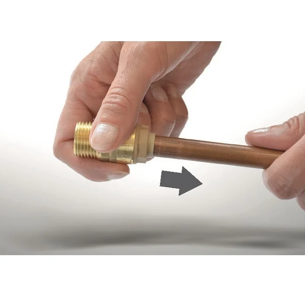 Raccord push-fit té égal