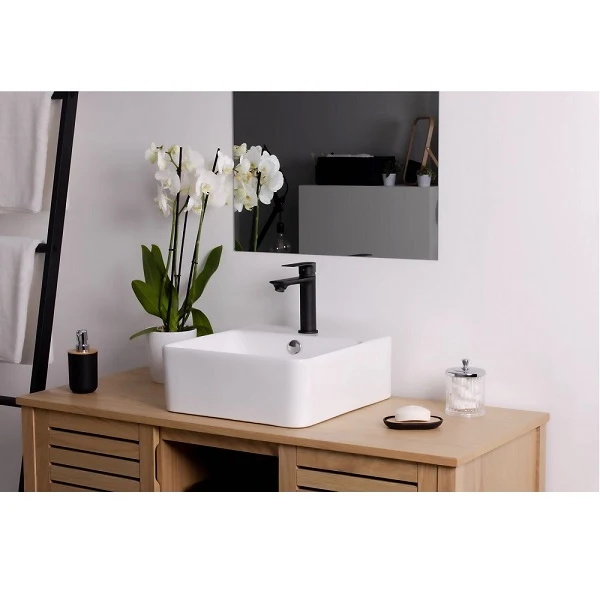 Mitigeur lavabo noir NYTIA