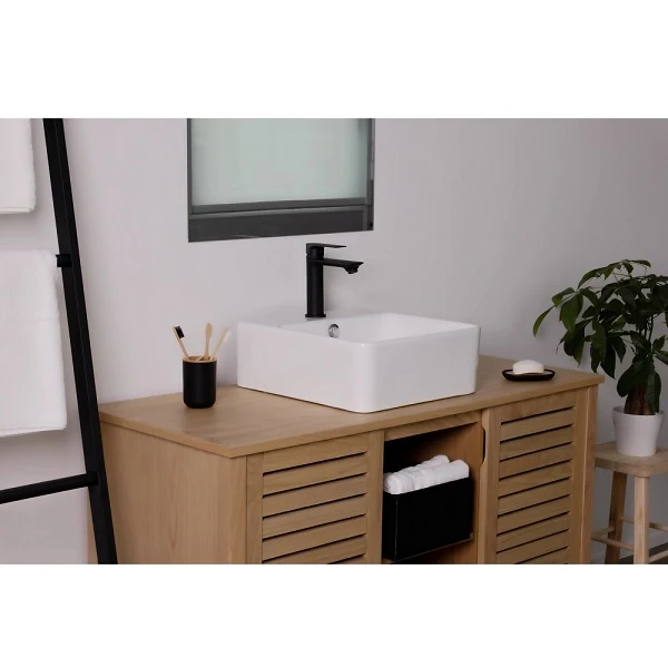 Mitigeur lavabo noir NYTIA