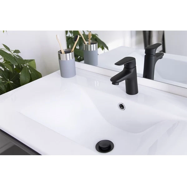 Mitigeur lavabo noir ONE
