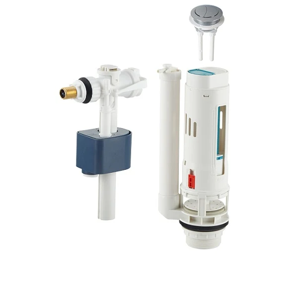 Ensemble chasse d'eau double poussoir