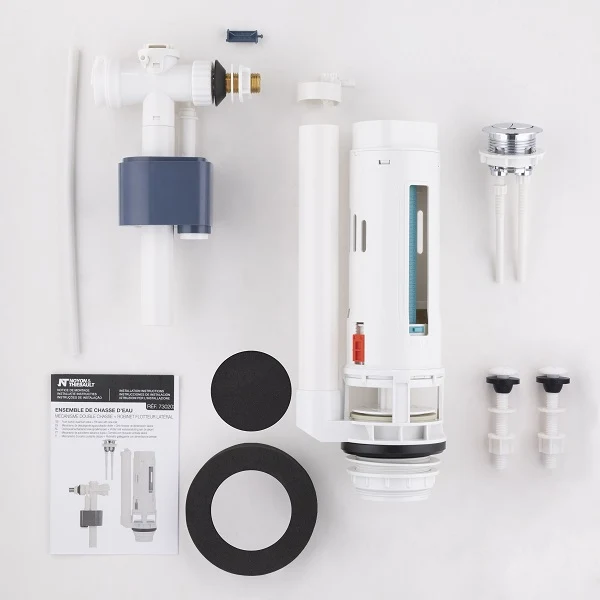 Ensemble chasse d'eau double poussoir