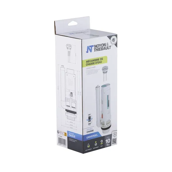 Mécanisme WC 3/6 litres à poussoir