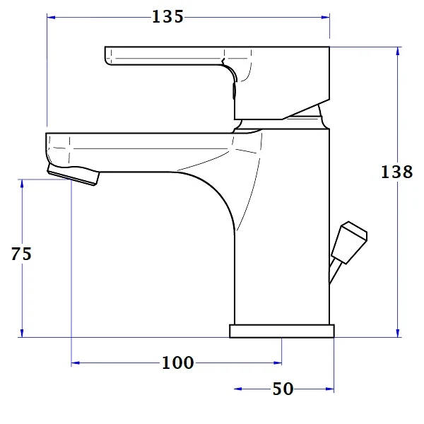 Mitigeur de lavabo NF COLUMBIA