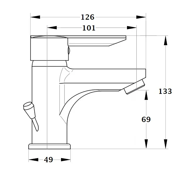 Mitigeur lavabo NF ALTO