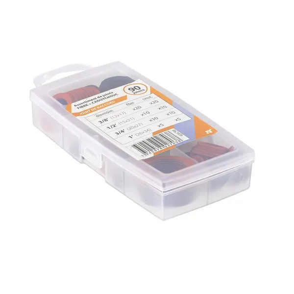 Coffret 90 Joints Fibre et Caoutchouc