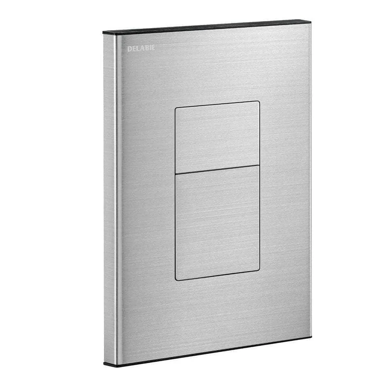 Plaque de commande et robinet temporisé de chasse directe encastré TEMPOFLUX 3. Réf. 763000 DELABIE