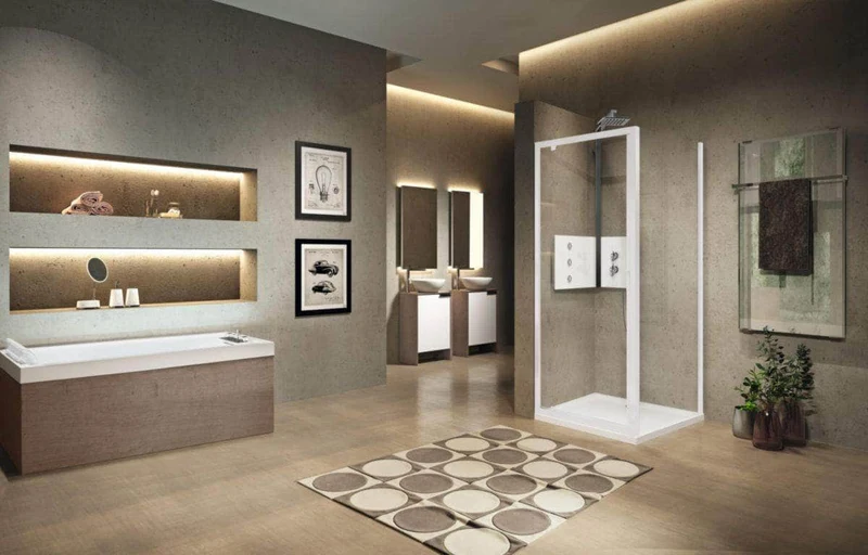 Paroi de douche lunes 2.0 panneau fixe 96 extensible 96 - 99 cm en verre trempé blanc réf. LUNF96-1A