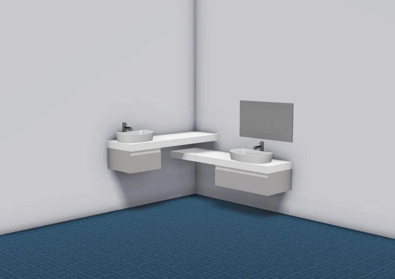 Plan Zao Blanc Velours ALTERNA 160 x 50 x 9 cm