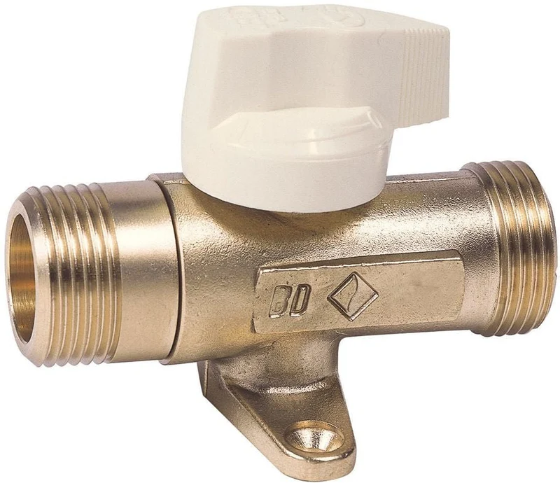 Robinet d'arrêt G 20x27 MOP 0,5 avec pattes de fixation réf 22917015