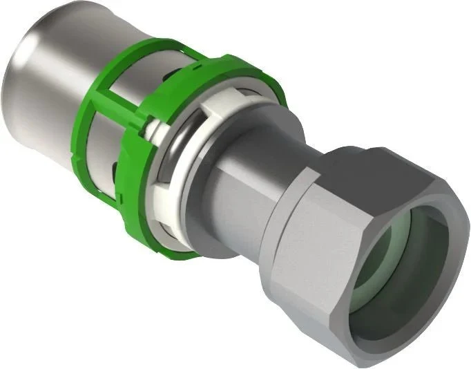Raccord droit à écrou tournant, nickelé série ''E'' 50x4 - 1''1/2 Réf. 7359GW50112