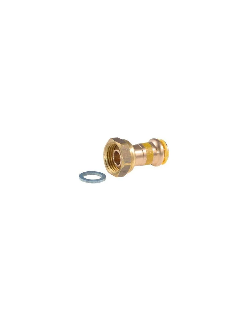 Raccord droit 2 pièces Diamètre 16 x 1/2 Réf. 6675020