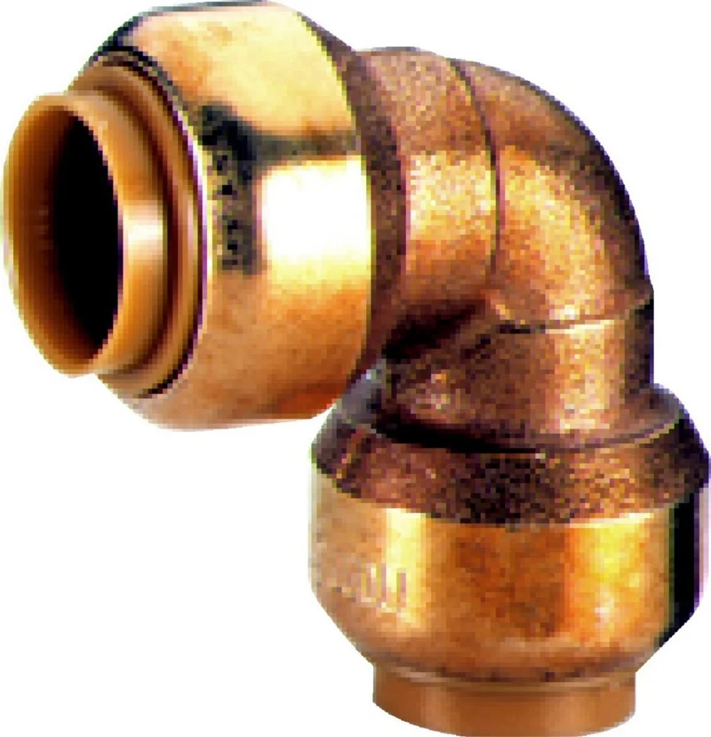 Coude 90° T090 instantané tectite femelle-femelle D12 pour tube cuivre PER et PB réf 4750031