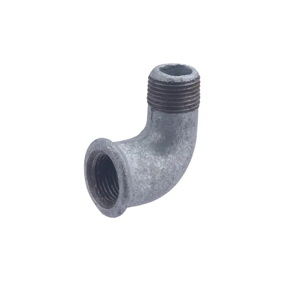 Raccord galva coude mâle femelle