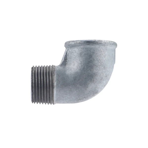 Raccord galva coude mâle femelle