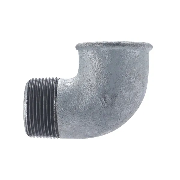 Raccord galva coude mâle femelle