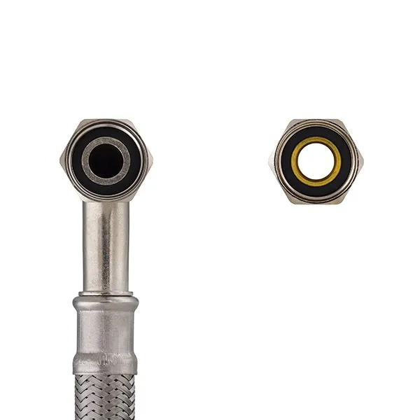 Flexible inox femelle femelle coudé