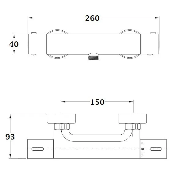 Mitigeur Thermostatique NF Douche LINEATHERM