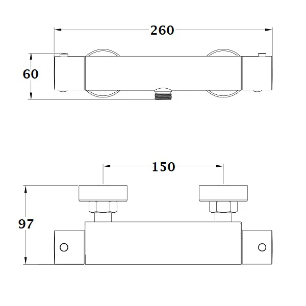 Mitigeur thermostatique douche PROTHERM