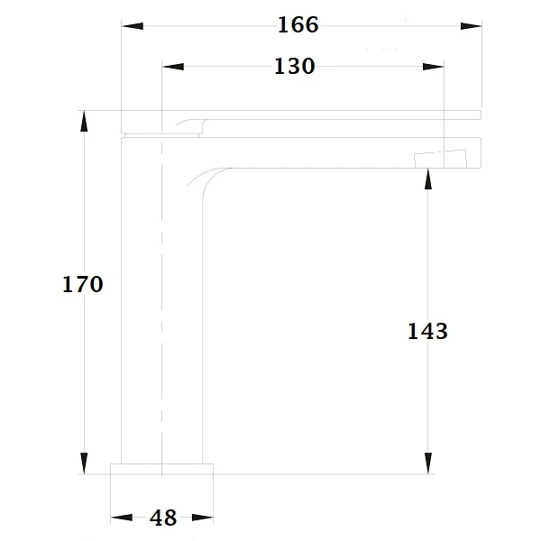 Mitigeur de lavabo manette ajourée PLATA