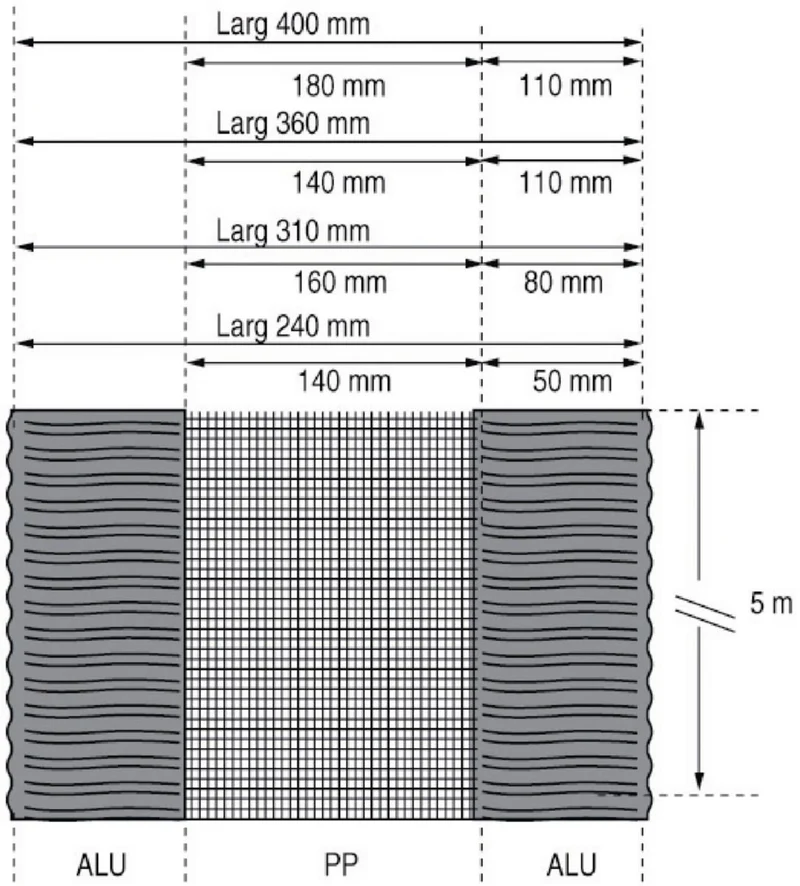 Closoir de faîtage Airtec Duo Roll - anthracite - 50 m x 310 mm Ref 203776