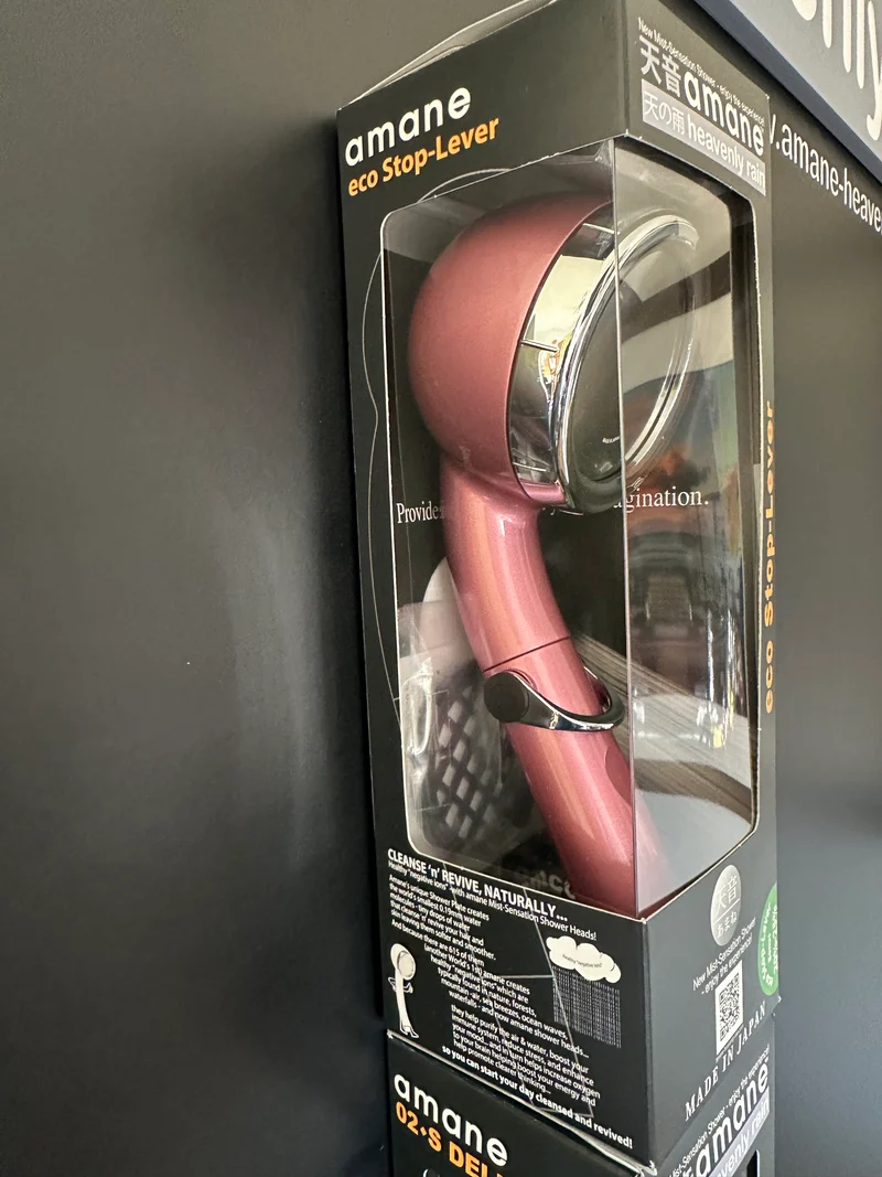 amane eco Stop-Lever Shower Head ✅ RARE Metallic Pink Colour Limited Edition