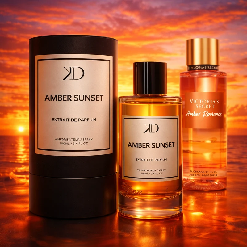 KD - AMBER SUNSET Extrait de Parfum | Inspiré de VICTORIA'S SECRET AMBER ROMANCE