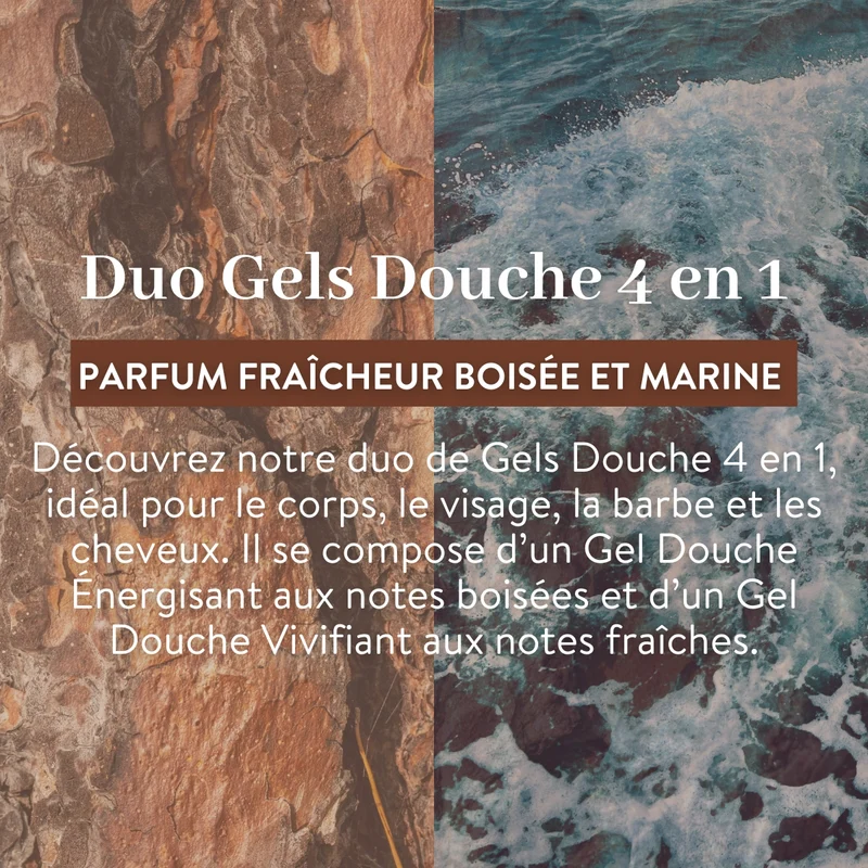 Duo Gel Douche Homme 4 en 1